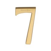 C1564 7-SB Heritage Brass Numeral 7 Concealed Fix 76mm &lpar;3"&rpar; Satin Brass finish