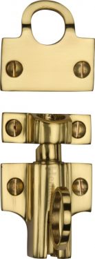 Click Here To Enlarge This Photo Of V1117-PB Heritage Brass Fanlight Catch Polished Brass Finish