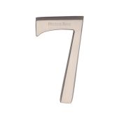 C1564 7-SN Heritage Brass Numeral 7 Concealed Fix 76mm &lpar;3"&rpar; Satin Nickel finish