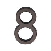 C1564 8-MB Heritage Brass Numeral 8 Concealed Fix 76mm &lpar;3"&rpar; Matt Bronze finish