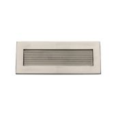 RR852 254&period;101-SN Heritage Brass Reeded Letterplate 10" x 4" Satin Nickel finish