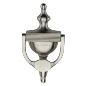 RR912 195-SN Heritage Brass Reeded Urn Knocker 7 1&sol;4" Satin Nickel finish