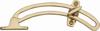 V1118-PB Heritage Brass Quadrant Stay Polished Brass Finish