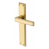 ATL6710-PB Heritage Brass Atlantis Long Lever Latch Polished Brass finish