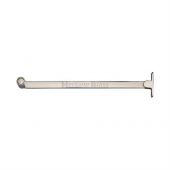 V1119 6-PNF Heritage Brass Casement Stay Roller Arm Design 150mm Polished Nickel Finish