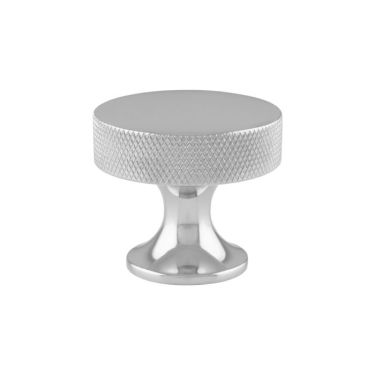 Click Here To Enlarge This Photo Of AW841-38-PC - Alexander & Wilks 38mm Berlin Knurled Cupboard Knob - Polished Chrome