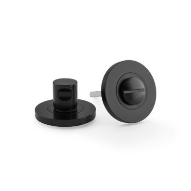 Click Here To Enlarge This Photo Of AW791BL - Alexander & Wilks Thumbturn & Release Plain on 50x6mm Rose - Black