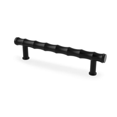 Click Here To Enlarge This Photo Of AW809B-128-BL - Alexander & Wilks Crispin Bamboo T-bar Cupboard Pull Handle - Black - 128mm Centres