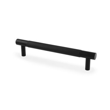 Click Here To Enlarge This Photo Of AW810-128-BL - Alexander & Wilks Brunel Knurled T-Bar Cupboard Handle - Black - Centres 128mm