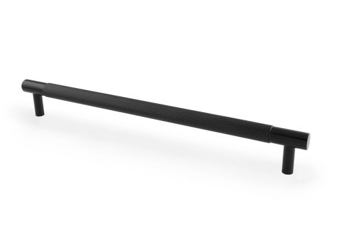 Click Here To Enlarge This Photo Of AW810-224-BL - Alexander & Wilks Brunel Knurled T-Bar Cupboard Handle - Black - Centres 224mm