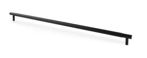 Click Here To Enlarge This Photo Of AW810-448-BL - Alexander & Wilks Brunel Knurled T-Bar Cupboard Handle - Black - Centres 448mm