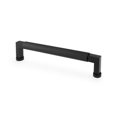 Click Here To Enlarge This Photo Of AW819-160-BL - Alexander & Wilks Camille Knurled Cabinet Pull Handle - Black