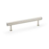 AW809R-128-PN - Alexander & Wilks Crispin Reeded T-Bar Cabinet Pull 128mm Centres - Polished Nickel
