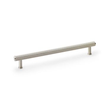 Click Here To Enlarge This Photo Of AW809R-224-SN - Alexander & Wilks Crispin Reeded T-Bar Cabinet Pull 224mm Centres - Satin Nickel