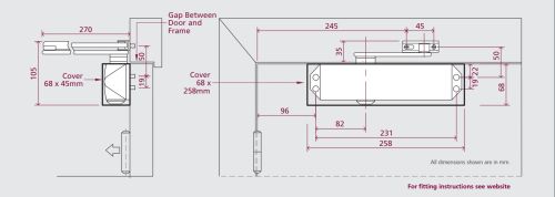 Click Here To Enlarge This Photo Of TS&period;5204DABC&period;SRFB&period;SNPSNP - Rutland Size 2-4 Overhead Door Closer with Backcheck & Delayed Action - Satin Nickel