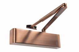 TS&period;9205DABC&period;SRFB&period;ACAC - Rutland Size 2-5 Designer Slimline Overhead Door Closer with Backcheck & Delayed Action - Antique Copper