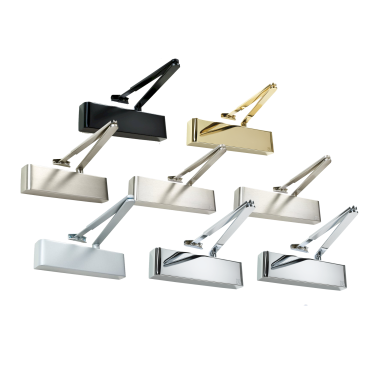 Click Here To Enlarge This Photo Of TS&period;9206DABC&period;SRFB3&period;PVDPVD - Rutland Size 2-6 Designer Slimline Overhead Door Closer with Backcheck & Delayed Action - Polished Brass