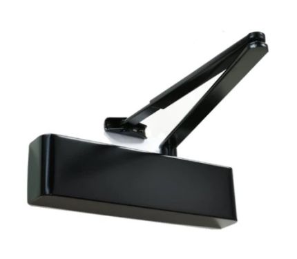 Click Here To Enlarge This Photo Of TS&period;9206DABC&period;SRFB3&period;RAL9011BK - Rutland Size 2-6 Designer Slimline Overhead Door Closer with Backcheck & Delayed Action - Black
