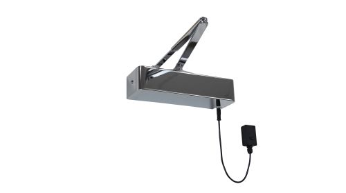 Click Here To Enlarge This Photo Of ETS&period;18314&period;PNP - Rutland Rutland Responder 24 Size 4 Hold Open&sol;Swing Free Electromagnetic Door closer - Polished Nickel
