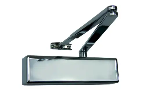 Click Here To Enlarge This Photo Of TS&period;4204DABC&period;SRFB&period;PNPPNP - Rutland Size 2-4 Overhead Door Closer with Backcheck & Delayed Action - Polished Nickel