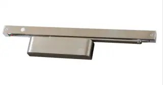 TS&period;FIRETRAK&period;115&period;SNP - Rutland Rutland FIRETRAK Size 2-5 Electromagnetic Hold Open Slide Rail Door Closer - Satin Nickel