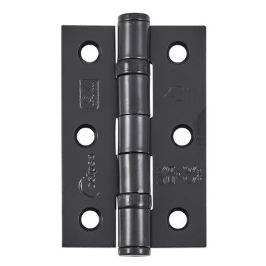 Click Here To Enlarge This Photo Of Eclipse 14100 Grade 7 Matt Black &lpar;Mild Steel&rpar; Ball Bearing Hinges 76 x 51 x 2mm