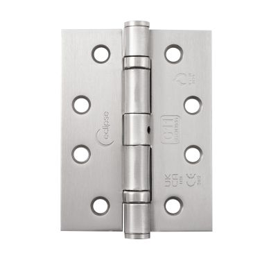 Click Here To Enlarge This Photo Of Eclipse 14877 Grade 11 Satin Nickel &lpar;Mild Steel&rpar; Ball Bearing Hinges 102 x 76 x 2&period;7mm