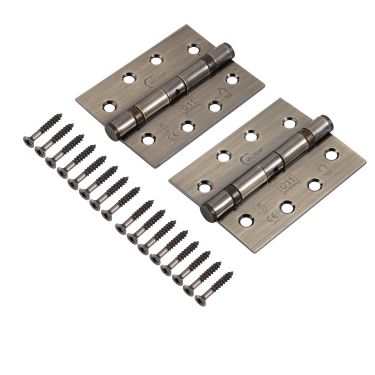 Click Here To Enlarge This Photo Of Eclipse 14110 Grade 11 Antique Bronze &lpar;Mild Steel&rpar; Ball Bearing Hinges 102 x 76 x 2&period;7mm