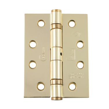 Click Here To Enlarge This Photo Of Eclipse PK933 Grade 11 Polished Brass &lpar;Mild Steel&rpar; Ball Bearing Hinges 102 x 76 x 2&period;7mm &lpar;Pack of 3&rpar;