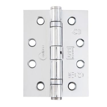 Click Here To Enlarge This Photo Of Eclipse PK934 Grade 11 Polished Chrome &lpar;Mild Steel&rpar; Ball Bearing Hinges 102 x 76 x 2&period;7mm &lpar;Pack of 3&rpar;