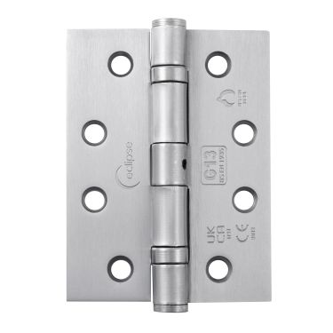 Click Here To Enlarge This Photo Of Eclipse 14975 Grade 13 Satin Chrome &lpar;Mild Steel&rpar; Ball Bearing Hinges 102 x 76 x 2&period;7mm