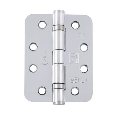 Click Here To Enlarge This Photo Of Eclipse 14105 Grade 11 Polished Chrome &lpar;Mild Steel&rpar; Ball Bearing Radius Corner Hinges 102 x 76 x 2&period;7mm