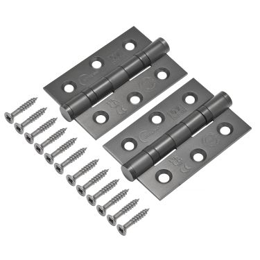 Click Here To Enlarge This Photo Of Eclipse 14852DBZ Grade 7 Dark Bronze &lpar;Stainless Steel&rpar; Ball Bearing Hinges 76 x 51 x 2mm