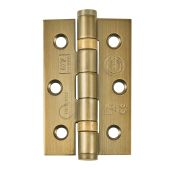 Eclipse 14852MAB Grade 7 Matt Antique Brass &lpar;Stainless Steel&rpar; Ball Bearing Hinges 76 x 51 x 2mm
