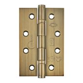 Eclipse 14341MAB Grade 7 Matt Antique Brass &lpar;Stainless Steel&rpar; Slim Knuckle Ball Bearing Hinges 102 x 67 x 2mm