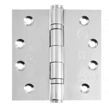 Click Here To Enlarge This Photo Of Eclipse 14875 Grade 13 Polished Stainless Steel Ball Bearing Hinges 102 x 102 x 3mm