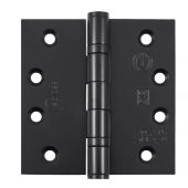 Eclipse 14841BLK Grade 13 Matt Black &lpar;Stainless Steel&rpar; Ball Bearing Hinges 102 x 102 x 3mm