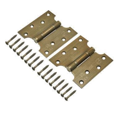 Click Here To Enlarge This Photo Of Eclipse 14989MAB Grade 13 Matt Antique Brass &lpar;Stainless Steel&rpar; Parliament Hinges 102 x 51 x 102mm