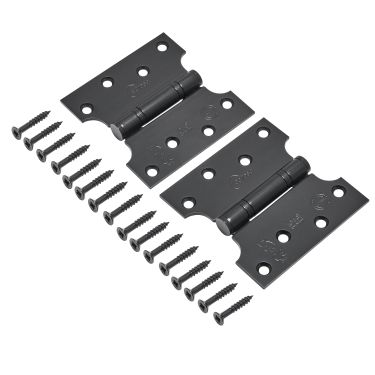Click Here To Enlarge This Photo Of Eclipse 14989BLK Grade 13 Matt Black &lpar;Stainless Steel&rpar; Parliament Hinges 102 x 51 x 102mm