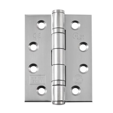 Click Here To Enlarge This Photo Of Eclipse 14884 Grade 13 Polished Stainless Steel &lpar;SUS-316&rpar; Ball Bearing Hinges 102 x 76 x 3mm