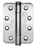 Eclipse 14333 Grade 14 Polished Stainless Steel &lpar;SS201&rpar; Concealed Bearing Radius Hinges 102 x 76 x 3mm