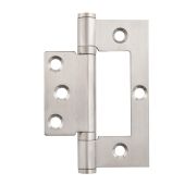 Eclipse 14949 Satin Stainless Steel Ball Bearing Flush Hinges 102 x 70 x 2&period;5mm