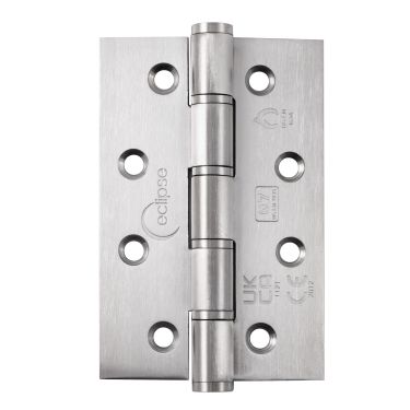 Click Here To Enlarge This Photo Of Eclipse 14908 Grade 7 Satin Stainless Steel Washered Hinges 102 x 67 x 2&period;5mm