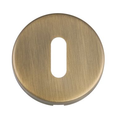 Click Here To Enlarge This Photo Of Eclipse 34915 Matt Antique Brass SS &lpar;52mm x 8mm&rpar; Standard Keyway Escutcheon