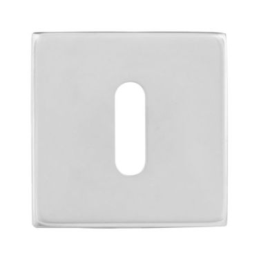 Click Here To Enlarge This Photo Of Eclipse 34580 Polished Stainless Steel Square Standard Keyway Escutcheon