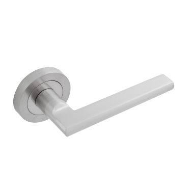 Click Here To Enlarge This Photo Of Eclipse 62118 Satin Chrome 'Auriga' Lever on Round Rose Set &lpar;Freestyle Range&rpar;