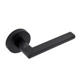 Eclipse 62119 Matt Black 'Auriga' Lever on Round Rose Set &lpar;Freestyle Range&rpar;