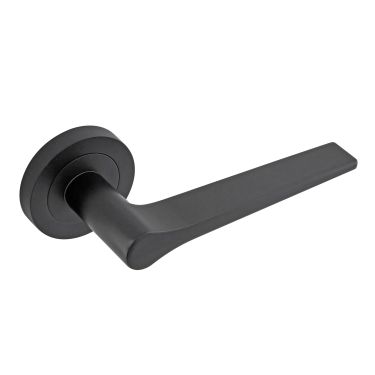 Click Here To Enlarge This Photo Of Eclipse 62131 Matt Black 'Monte' Lever on Round Rose Set &lpar;Freestyle Range&rpar;