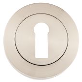 Eclipse 62661 Satin Nickel Standard Keyway Escutcheon on Round Rose &lpar;Freestyle Range&rpar;
