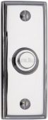 V1180-PC Heritage Brass Bell Push 3" x 1" Polished Chrome Finish